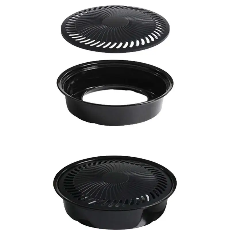 

Korean Barbecue Grill Non-stick Grill Circular Size Natural Material Suitable For Stoves And Induction Can Be Used For Both Home