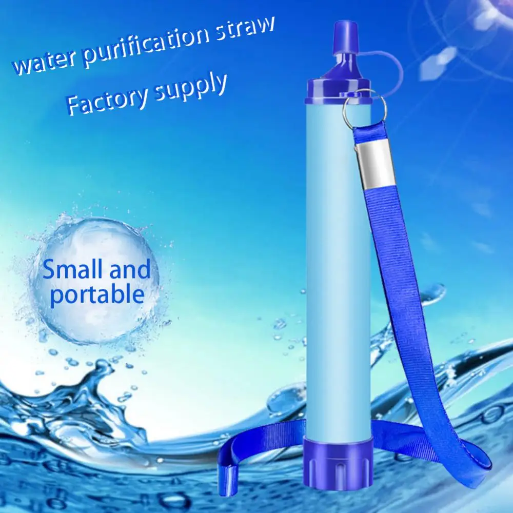 

Mini Water Purifier Portable Filter Straw Four-stage Filtration Emergency Survival Drinking Water Purification Outdoor Tools