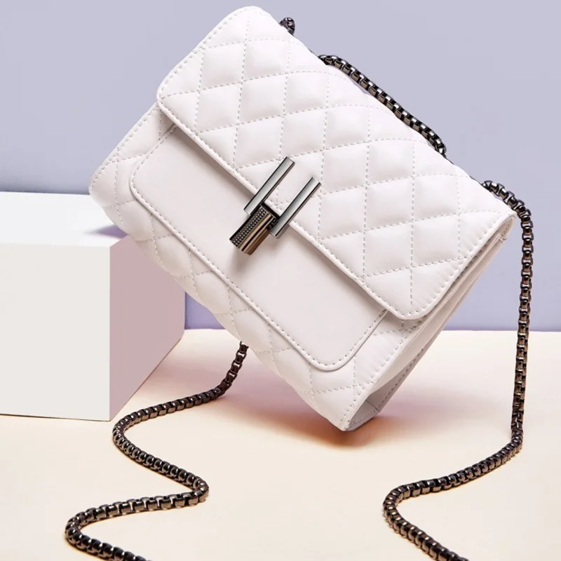 

Новая женская сумка с кожаной текстурой 2022, модная универсальная трендовая маленькая сумка, женская сумка-мессенджер на одно плечо, сумки с ...