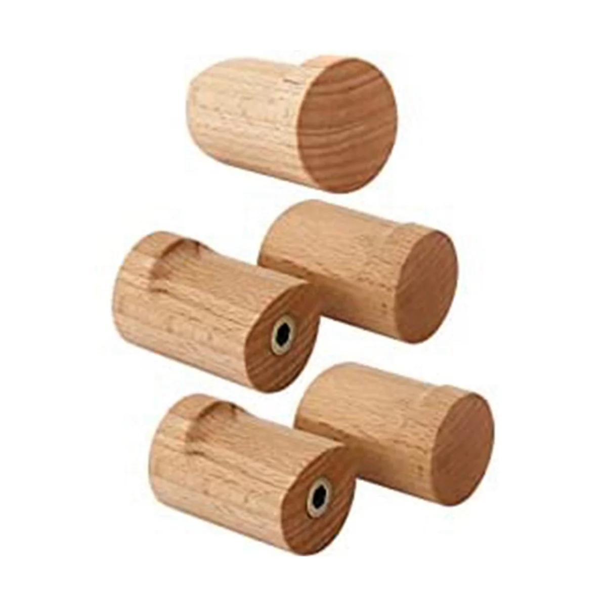 

Wood Coat Rack Wall Mount, Wall Hooks Wall Decor Aesthetic, Heavy Duty Coat Hooks Wall Mounted for Hat Towel 5Pcs