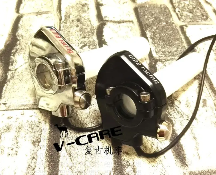 

Motorcycle Retro Modification Throttle Seat Refueler Metal Start Switch Ignition Modification 22mm Universal Refueling Seat