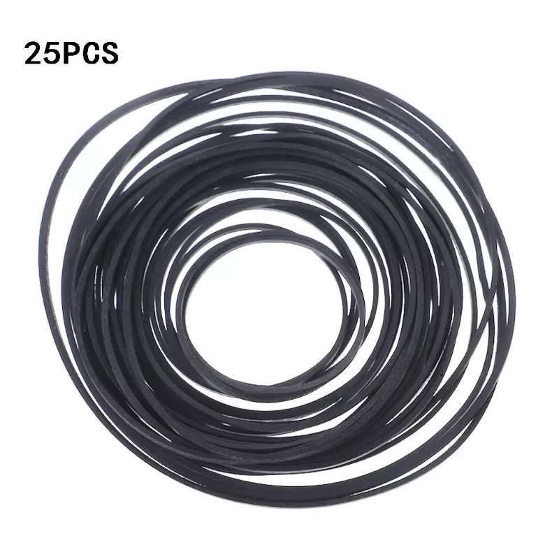 

45-130MM Universal 1mm width square Rubber Belt Mix Cassette Tape Machine 25 pcs