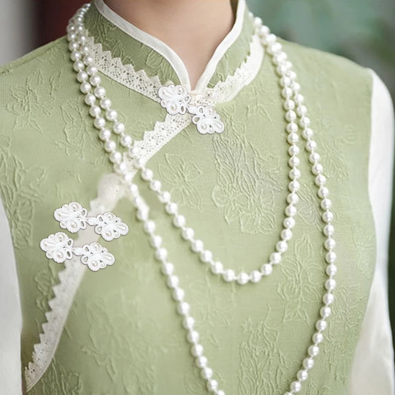1 пара винтажных пуговиц Cheongsam с пряжкой платье застежка Хан одежда пуговицы