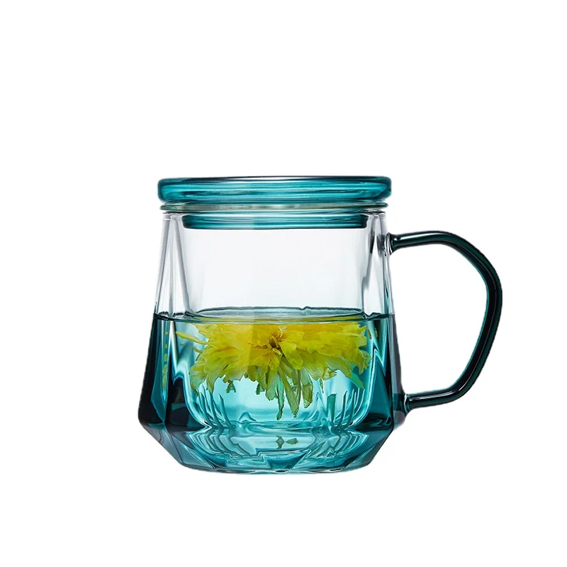 Glass Cup Female Tea Water Separation Office Thick Heat-Resistant Scented Tea Cup Household Tea Brewing