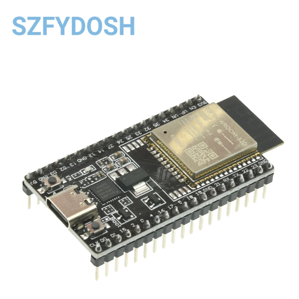 Плата разработки ESP32 DevKitC WIFI + Bluetooth на базе WROOM-32D 32U Модуль WROVER IoT NodeMCU-32 TYPE-C