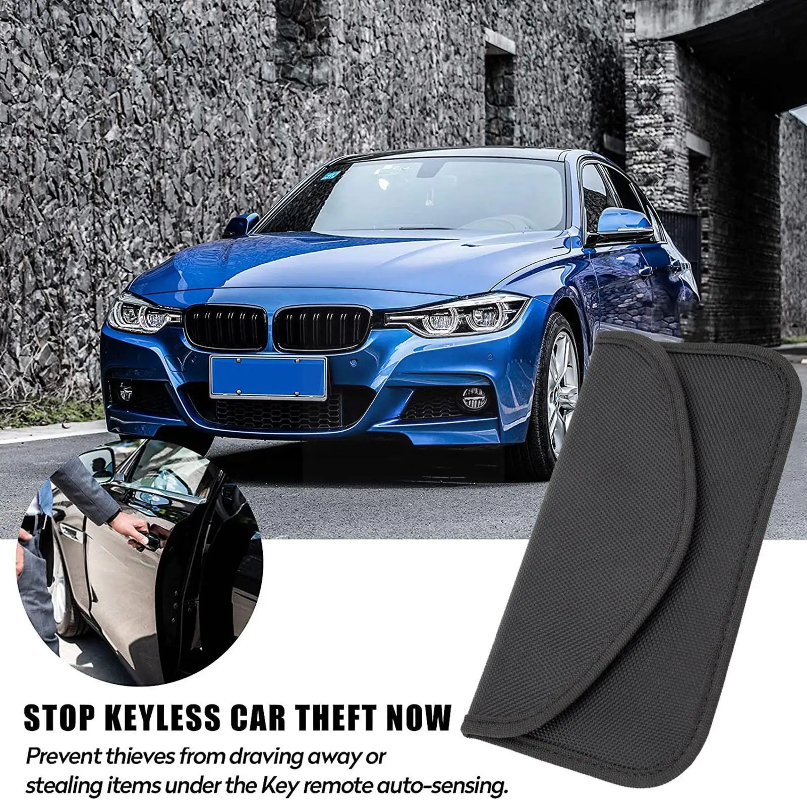 

Сумка с радиоволнами, отслеживание телефона, слот для карт, черный J8q8