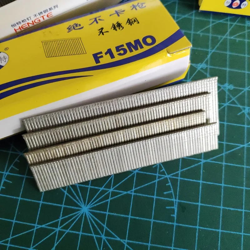 

Stainless steel F15 F20 F25 F30 Gun nails Electric Straight nail gun staples Straight Nails For Woodworking Furniture 1100pcs