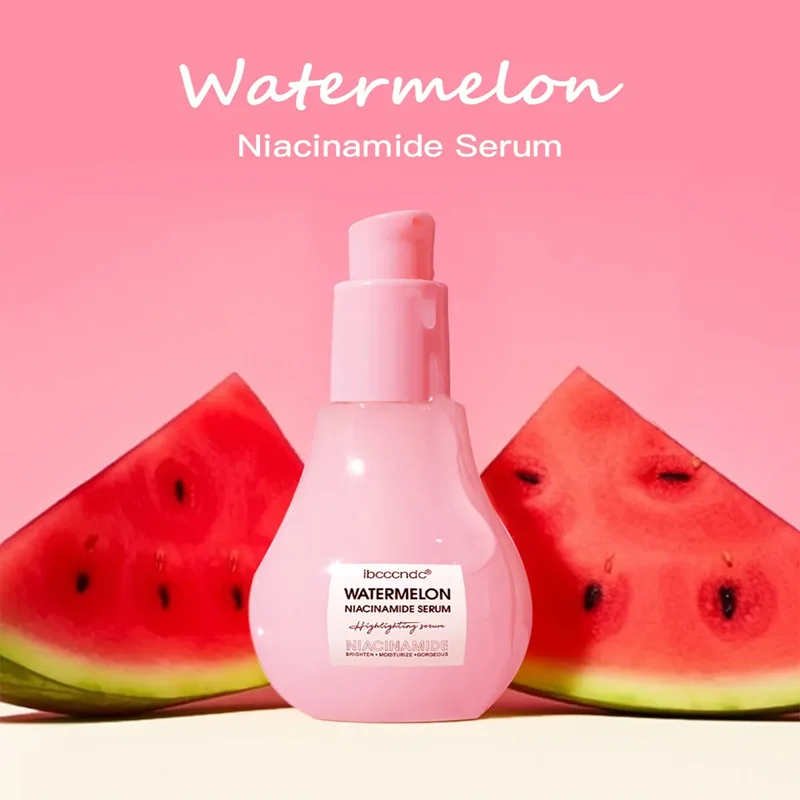 

Watermelon Niacinamide Dew Drops Serum Makeup Hydrating Face Glow Serum Lightweight Facial Serum Priming Liquid Highlighter