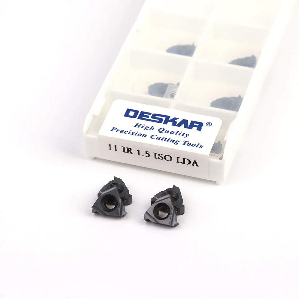 

DESKAR 11ER / 11IR 0,5 ISO LDA 0,75/1,0/1,25/1,5/1,75/2. /2,5/3,0 токарный станок с ЧПУ резьба токарный инструмент карбидная вставка