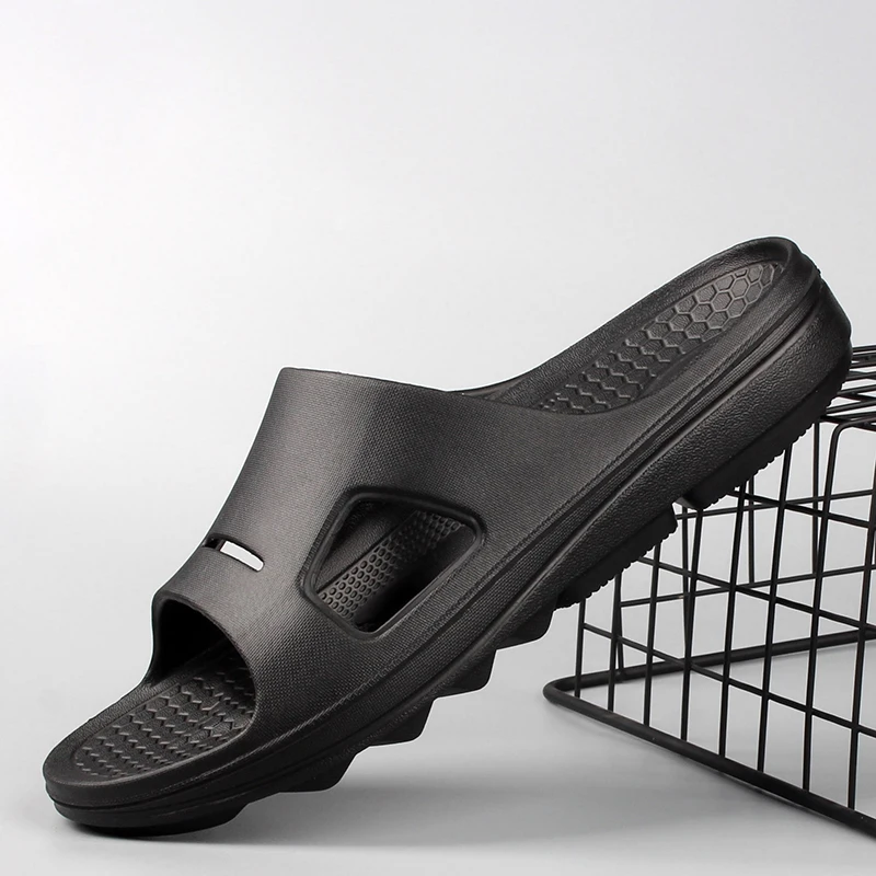 Мужские Нескользящие шлепанцы для ванной EVA легкие повседневные домашние с аркой