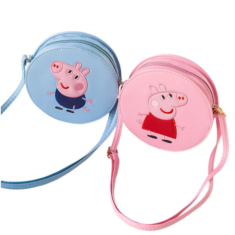 

Peppa Pig George Pig New anime peripheral kawaii cute cartoon children shoulder bag messenger bag creative storage bag wholesale