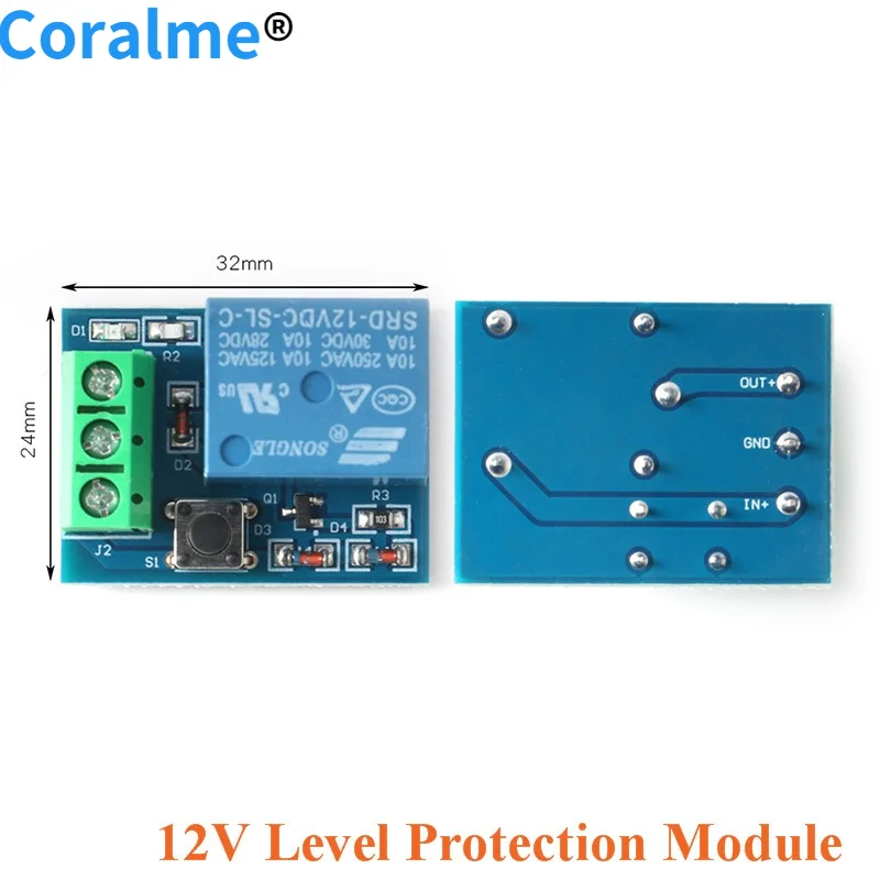 

12V Battery Protection Board Module Lead Acid Battery Protection Over Discharge Low Voltage Protection Relay Module