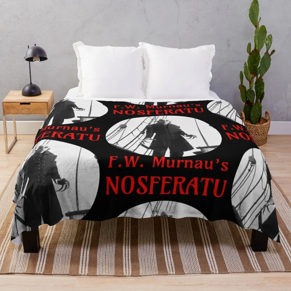 Одеяло Nosferatu Count Orlok мягкие клетчатые декоративные одеяла для диванов