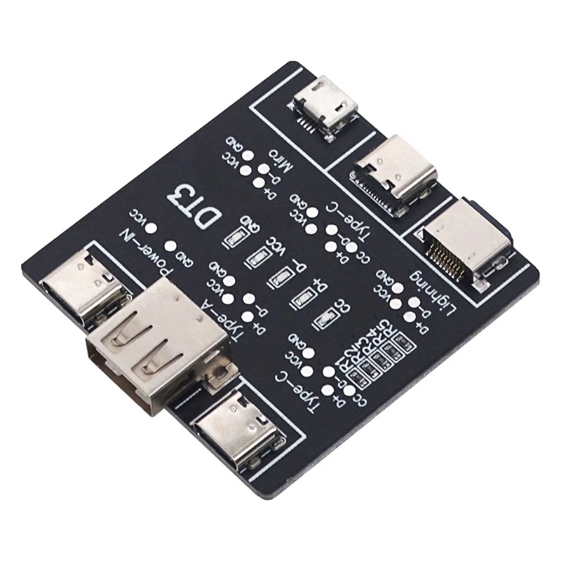 

USB Data Line Detection Board Short Circuit Switch Detection Board For IOS Android Micro-USB Type-C