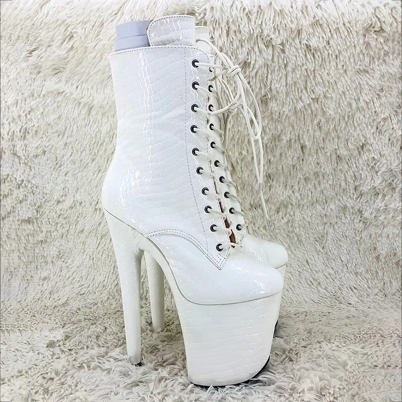 Leecabe 20CM/8Inch Women's Platform disco party High Heels Shoes Pole Dance boot