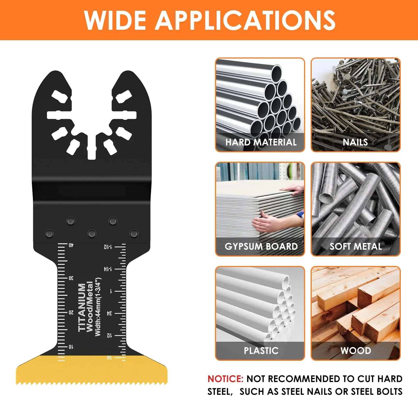 3/6 Упаковок Осциллирующих Пильных Полотен С Титановым Покрытием Универсальные