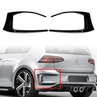 Сплиттер для заднего бампера VW Golf 7 GTI R GTD 2012 2013 2014 2015, черный, не подходит для GOLF 7,5, 2 шт.