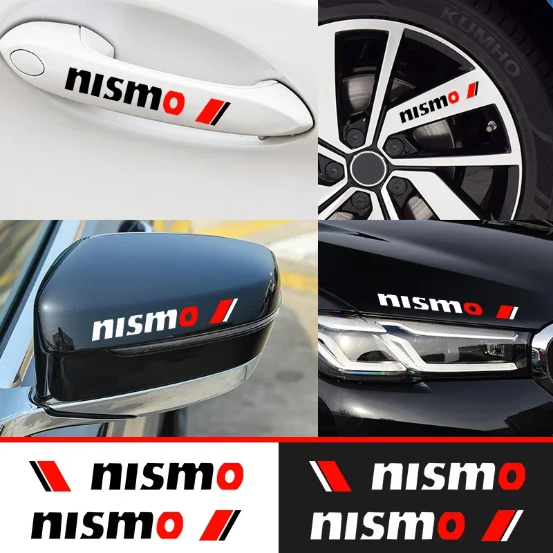 4 шт. наклейка на дверную ручку автомобиля для Nissan Nismo Logo Qashqai J11 J12 Teana Altima Ariya Juke Murano