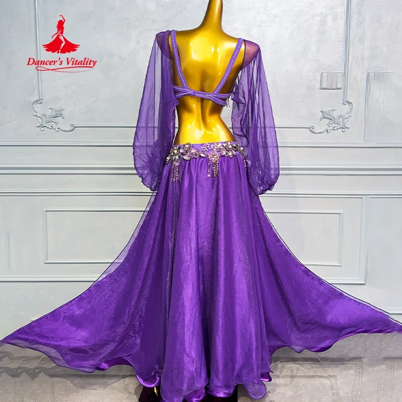 Женская Сексуальная Длинная Юбка С Разрезом Костюм Для Выступлений Танца Живота