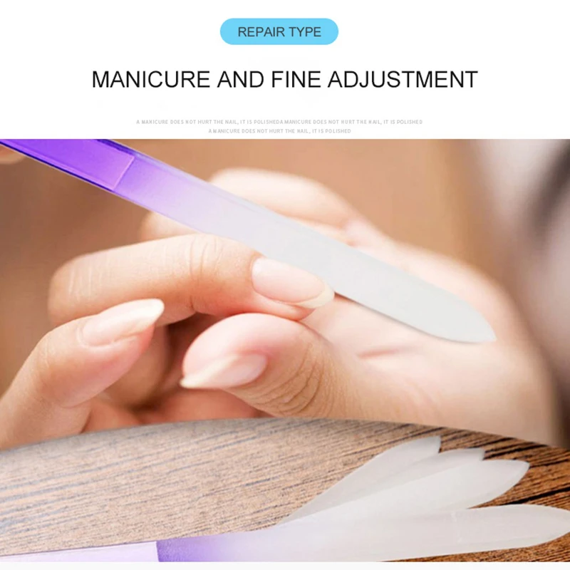 

1-10 шт., стеклянные напильники для дизайна ногтей