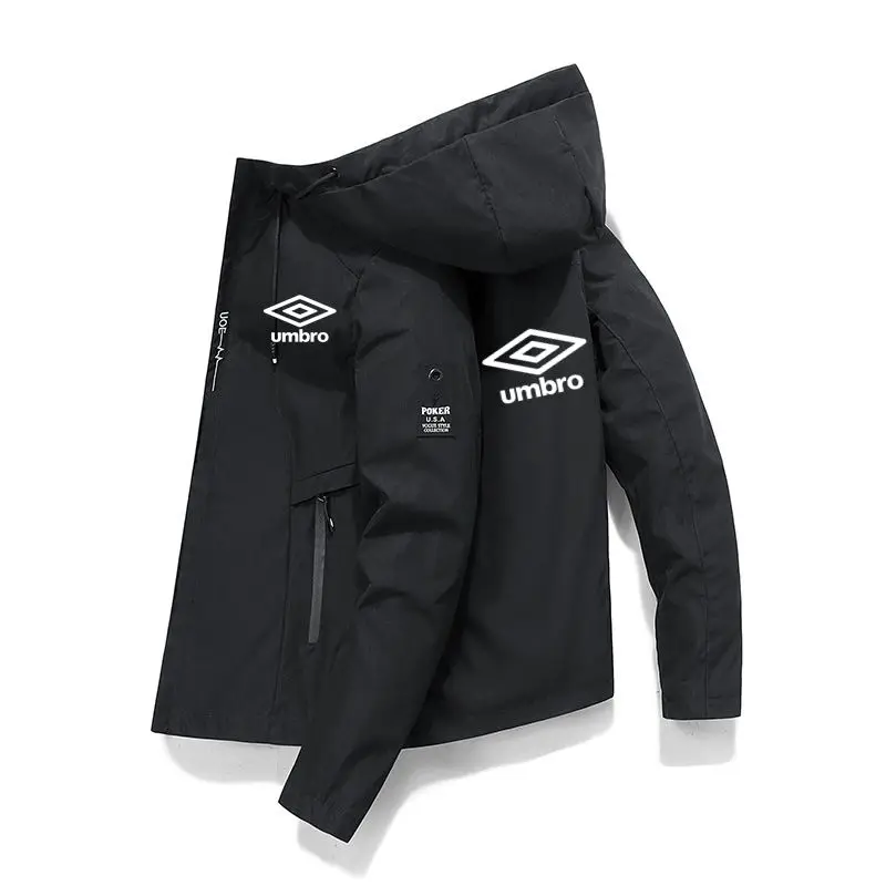 Umbro 2022 Bomber Jacket Men's Wind Proof Zipper Jacket Spring and Autumn Casual Work Jacket Fashion Sports Jacket