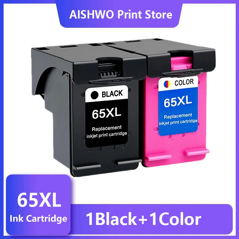 ASW Ink cartridge 65XL Compatible for hp 65 XL Cartridge hp65xl hp65 for hp Envy 5010 5020 5030 5032 5034 5052 5055 printer