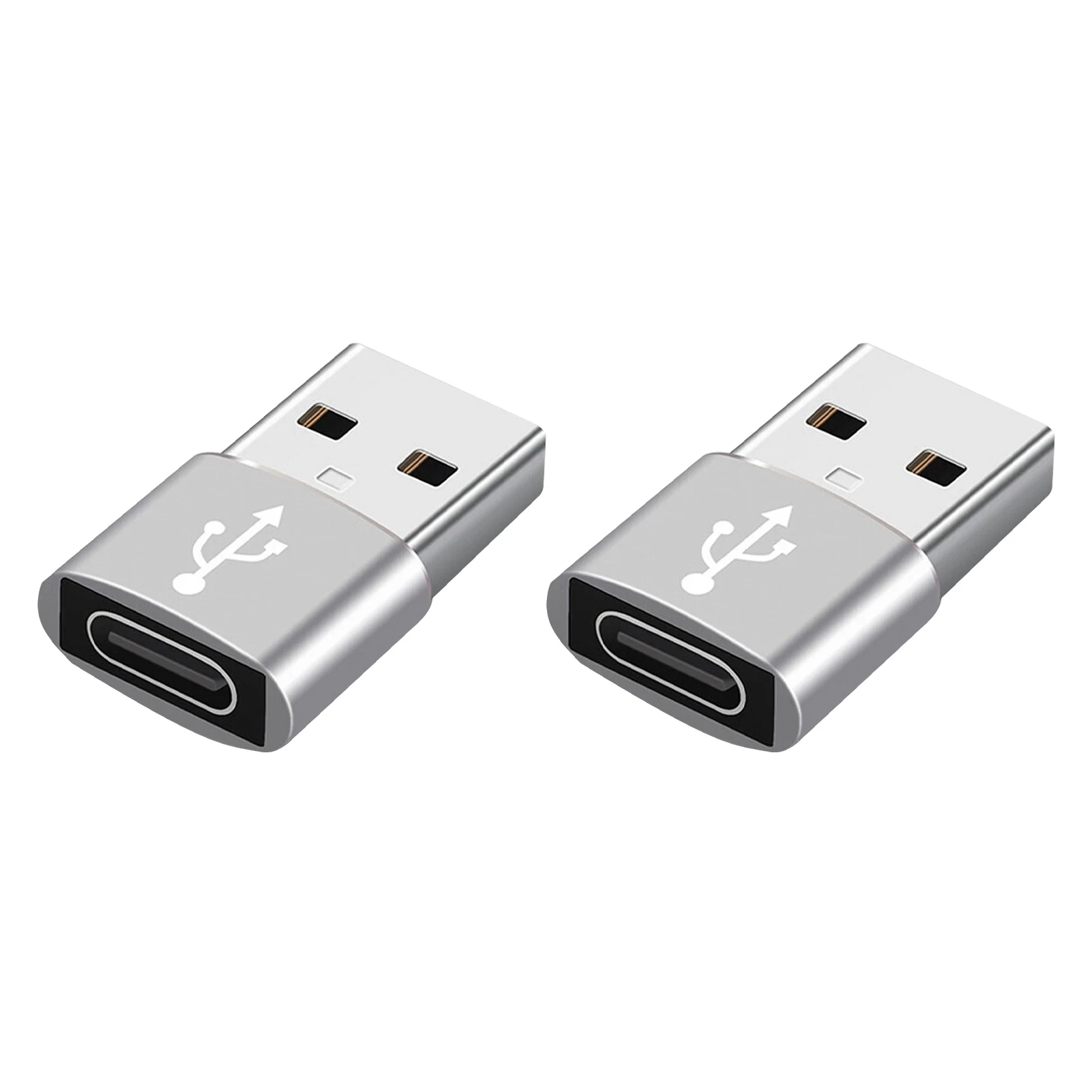 

2pcs Female To Male Mini Portable Universal Lightweight Phone Laptop USB 3.0 To Type C 3.0 Charging Daily Converter Adapter Plug