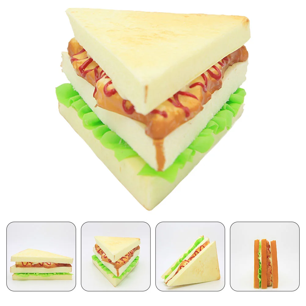 

Home Decor Pillar Fake Sandwich Models Photography Props Household Pu Food Desktop Ornaments