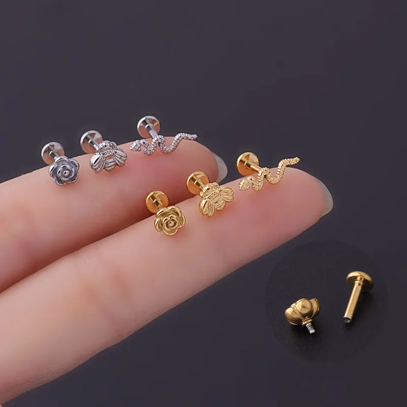 

Серьга-гвоздик для пирсинга Козелка, 16 г