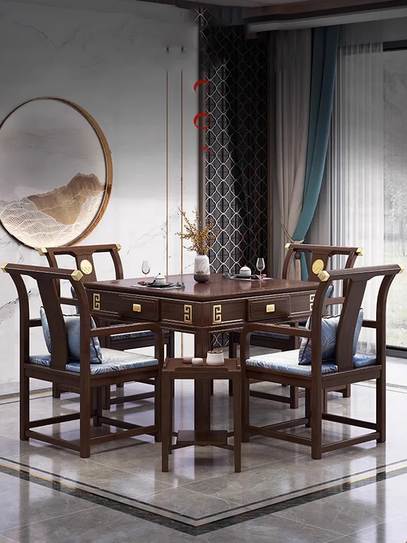 Роскошный деревянный обеденный стол мощный ящик для хранения Маджонга