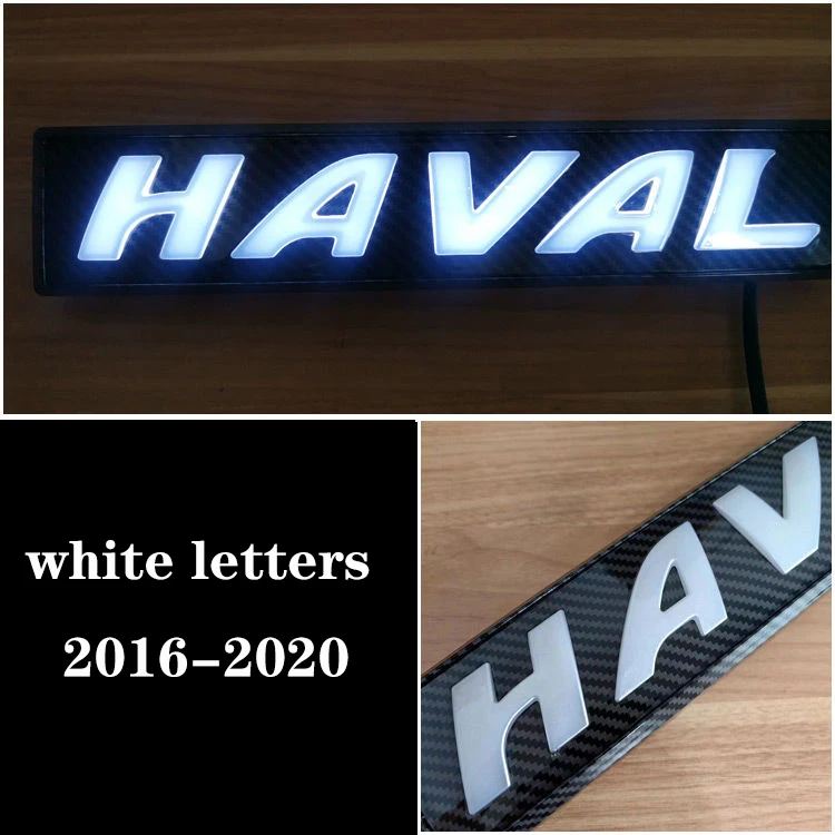 

Наклейки с логотипом на переднюю решетку Haval для Haval Dargo H7 Jolion\H6\F7\F7X 2016-2025, динамическая эмблема автомобиля с подсветкой, маркировка