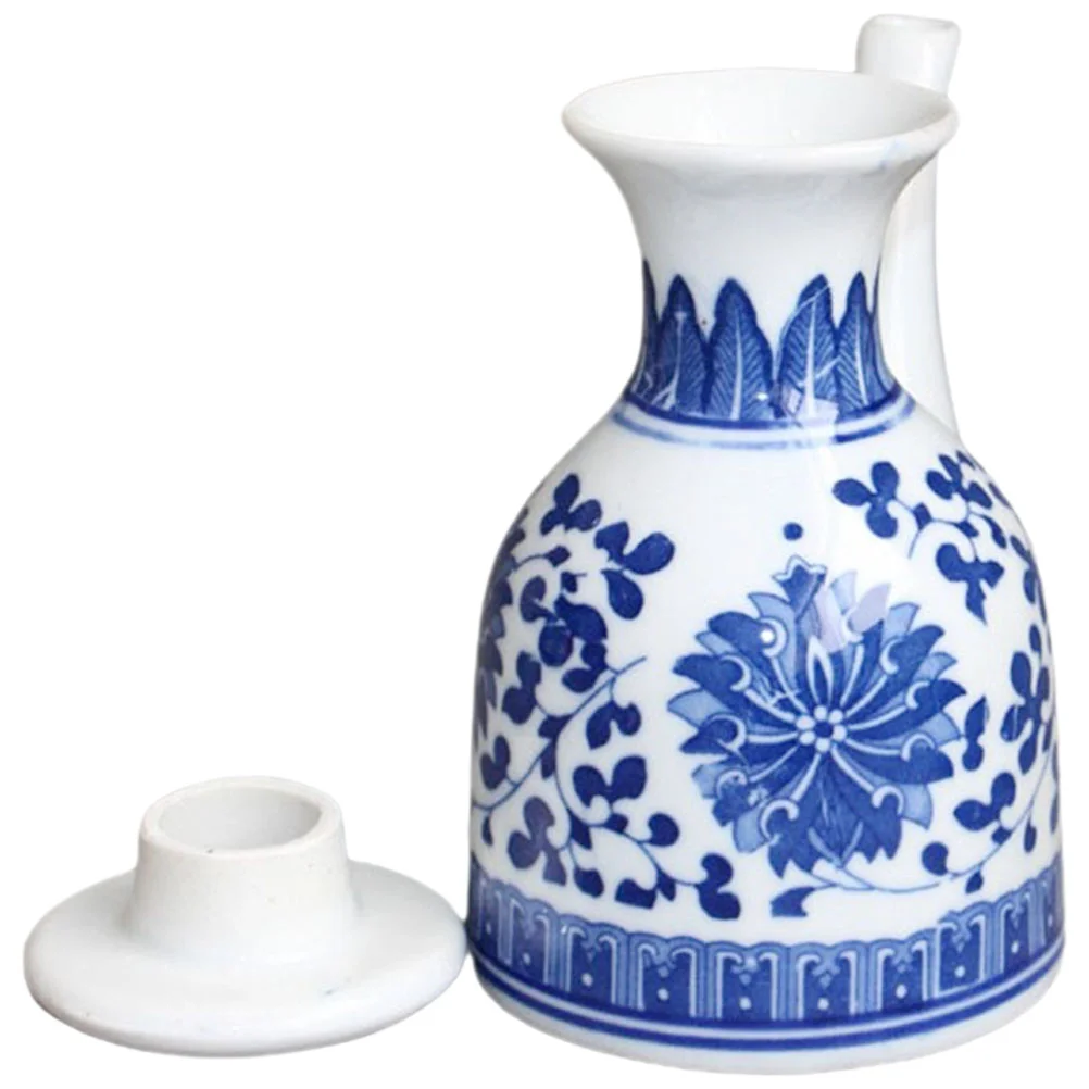 

Seasoning Pot White Decor Home Oil Holder Sauce Container Condiment Containers Soy Sauce Bottle Delicate Kitchen Supply