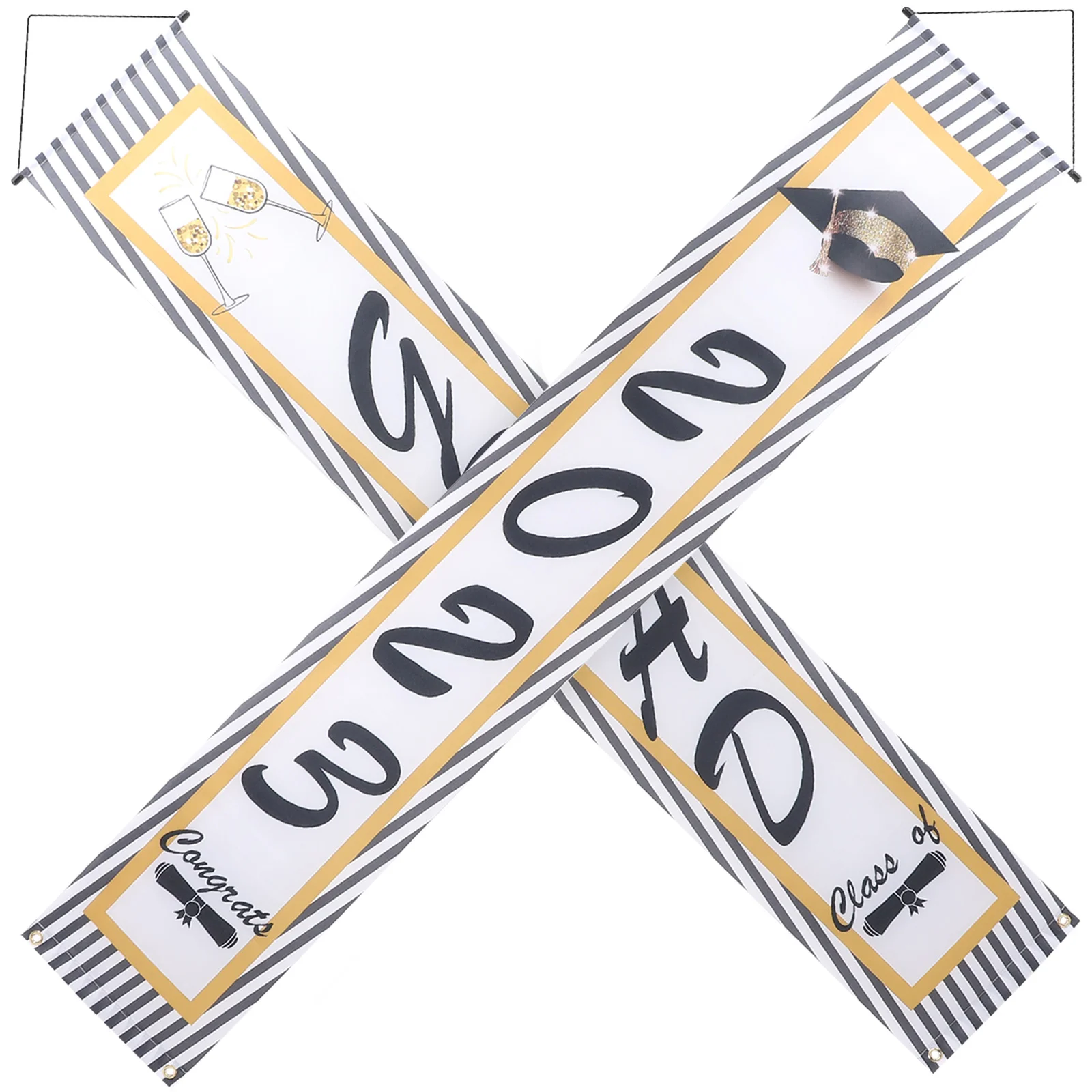 

Banner Grad Hanging Graduation Porch Door Outdoor S Favors Party Graduations Upplies Sign Class Congrats 2023
