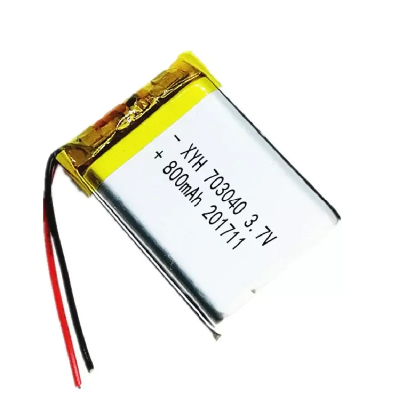 

3.7v 800mAh Li-po Battery 703040 Rechargeable Lithium Batteries For LED Light MP3 MP4 Cell Phone DVD Laptop Power Bank