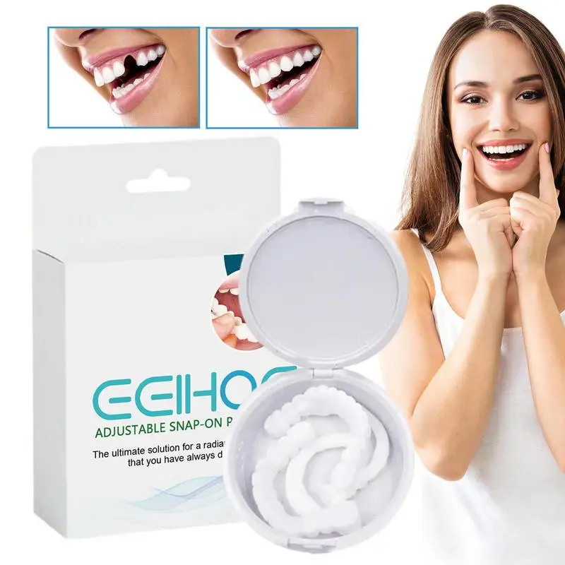 

Snap On Teeth Veneers Dentures For Men And Women Cover The Teeth Instant Confident Smile Temporary Teeth Oral Hygiene Tools