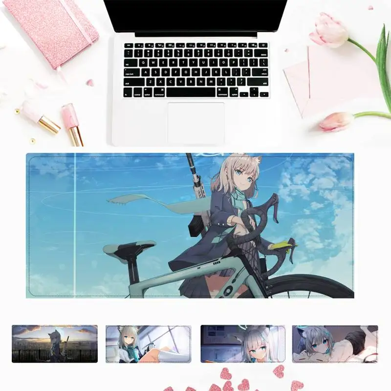 

Wholesale Blue Archive Sunaookami Shiroko Gaming Mouse Pad Gamer Keyboard Maus Pad Desk Mouse Mat Game Accessories For Overwatch