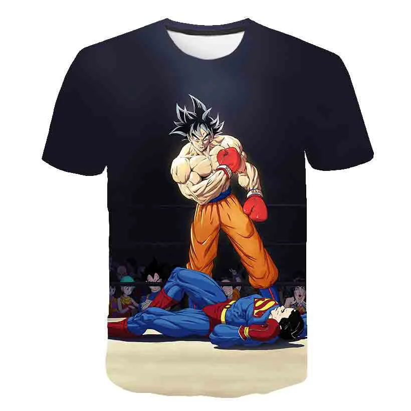 

Детские футболки с аниме «Драконий жемчуг Z», мультяшная футболка для мальчиков, детская одежда, Детская футболка, костюм Гоку для косплея, топы, футболки с круглым вырезом