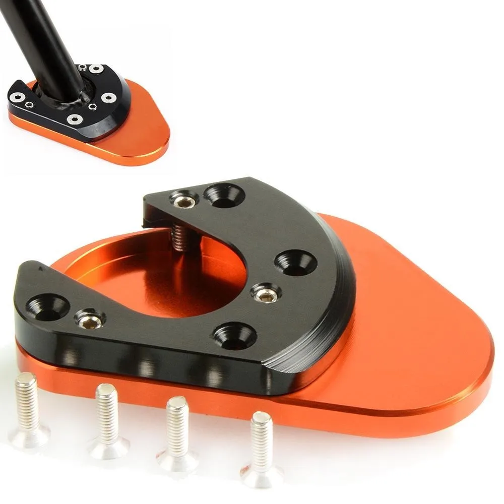 

Motorcycles Accessories SideKickstand Stand Enlarger Extension Plate For 690 Duke R ENDURO/R SMC/R 125 200 390 Duke 990 SM/R SMT