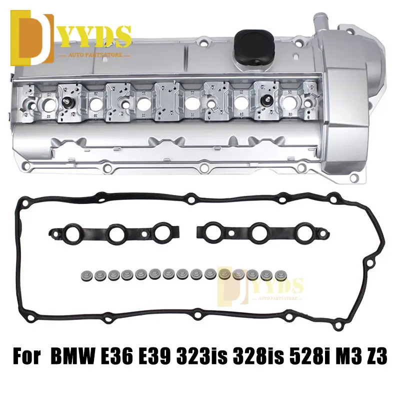 

Алюминиевая крышка клапана двигателя для BMW M3 323is 328i 328is Z3 M Roadster 1997-1999 2.8L 3.2L L6 11121748630 11121703341 с прокладкой