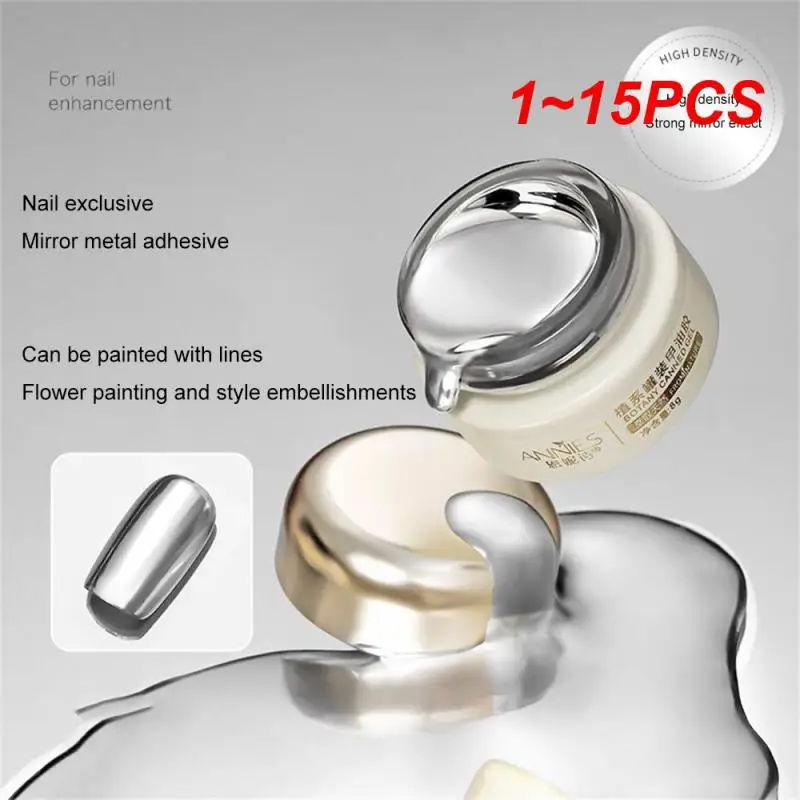 

1~15PCS 8ml Solid Nail Glue Nail Polish Japanese Liquid Mirror Adhesive Gold Silver Hook Edge Painted Armor Oil Glue Nail Art UV