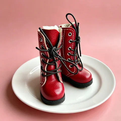Кукольные сапоги Tilda из искусственной кожи для Blythe — внешний вид товара