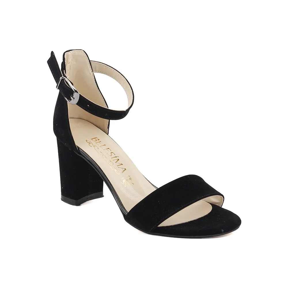 

Dorlie Bsm 62 Black 7 Cm Heel Women 'S Nubuck Sandals Shoes