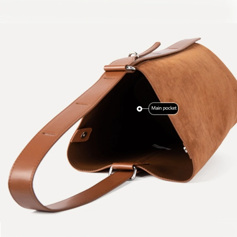 Женская сумка через плечо большой емкости стильная и функциональная