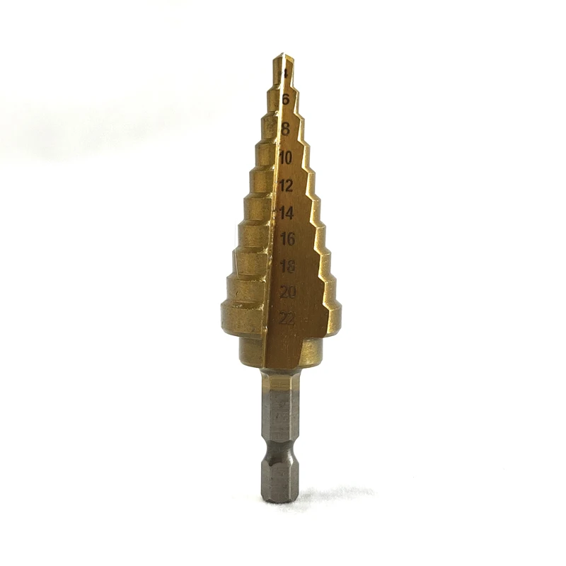 Ступенчатое сверло быстрорежущий инструмент с титановым покрытием Стадия