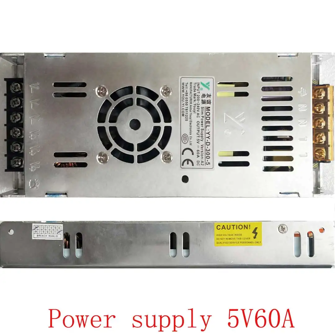 

Display Power Supply 5V 60A 300W 200-240VAC P2 P2.5 P3 P3.91 P4 P4.81 P5 P5.95 P6 P6.67 P8 P10