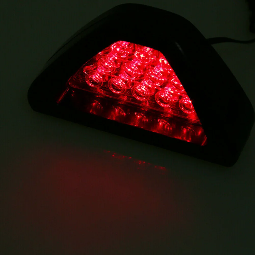 

Flash Lights Car Brake Light 12*6.5*5.5cm Black With Red Lens Universal Rear Tail Light Stop Light Accessories