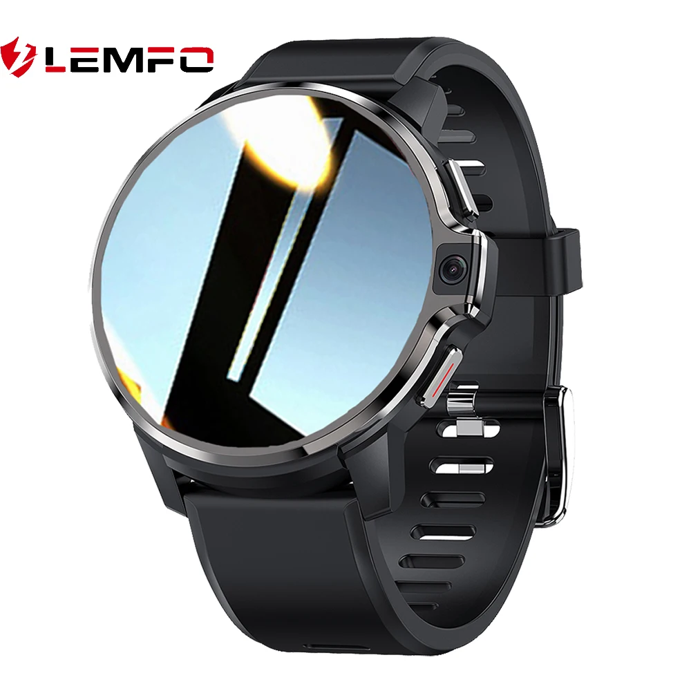 LEMFO LEMP смарт часы мужские 4G GPS WIFI Двойные камеры 1050 мАч Большая батарея 64 ГБ ROM