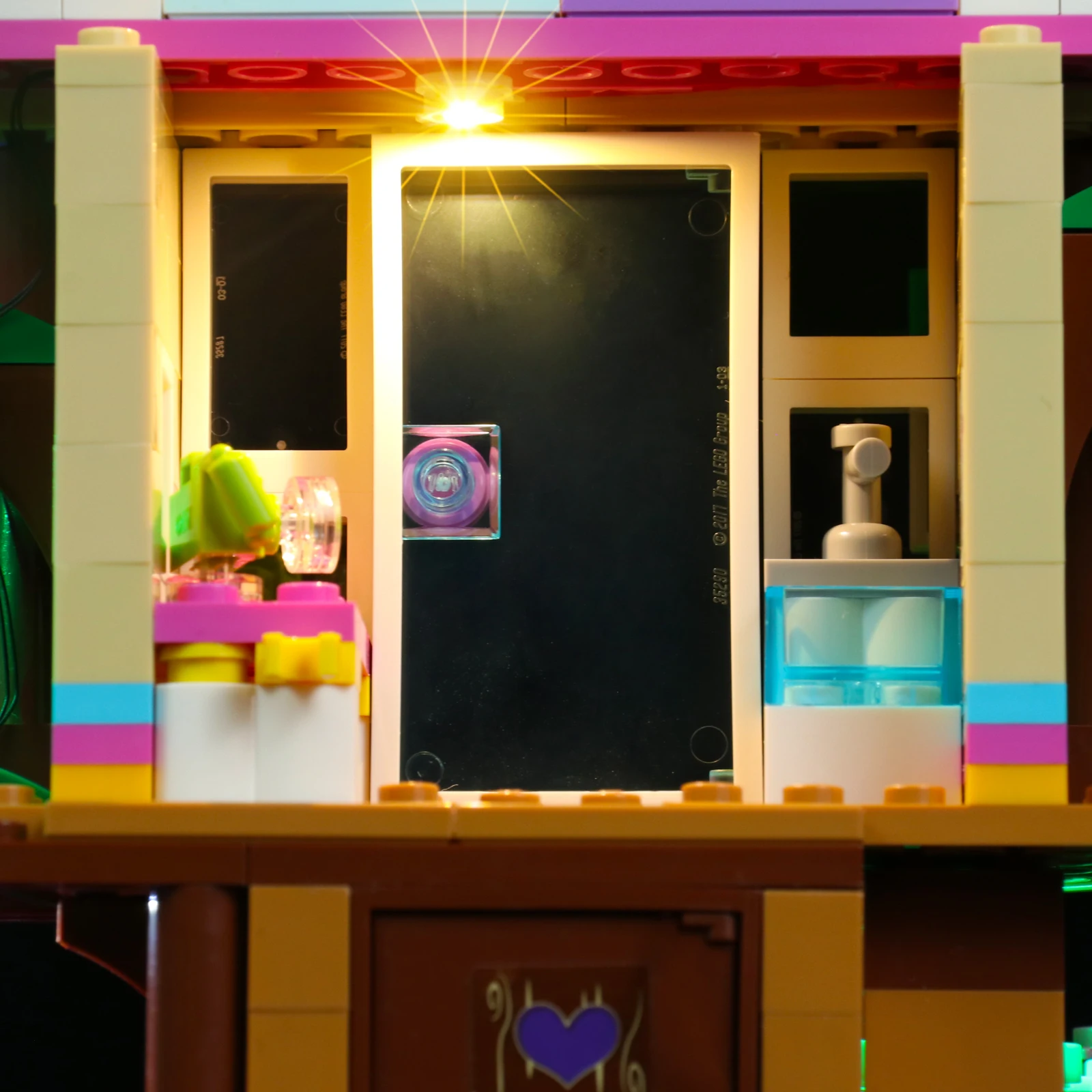 Набор кирпичей со светодиодсветильник кой для 41679 года набор строительных блоков