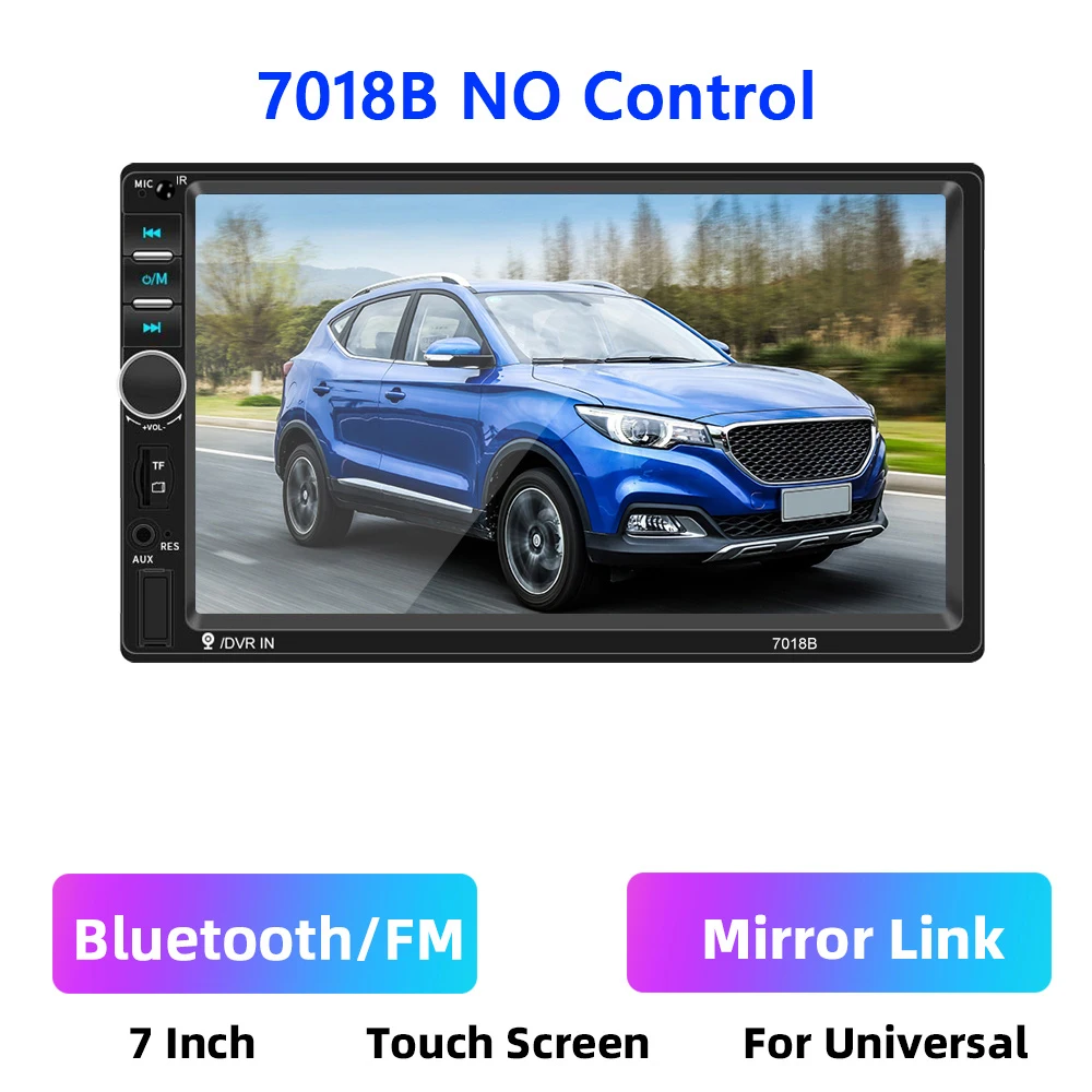 

Автомагнитола Podofo 7018B/7023B, мультимедийный плеер 2 Din с 7-дюймовым HD сенсорным экраном, для Nissan, Toyota, Kia