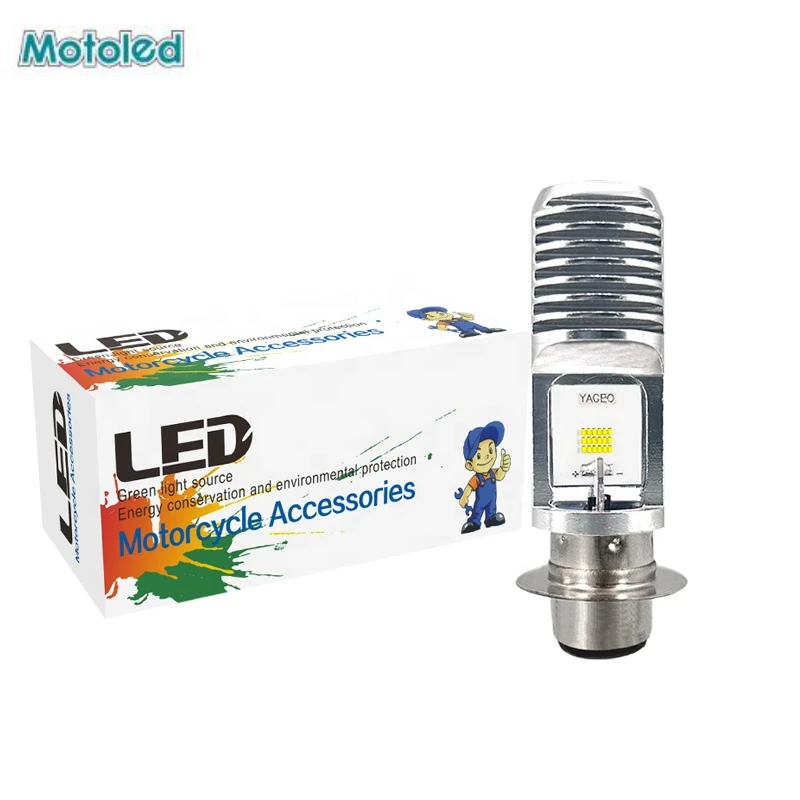 

MOTOLED 1Pc H4 P15D Led Motorcycle Headlight Bulb 12V Fog Light 12 SMD Hi Lo Lamp Scooter Accessories Moto DRL White